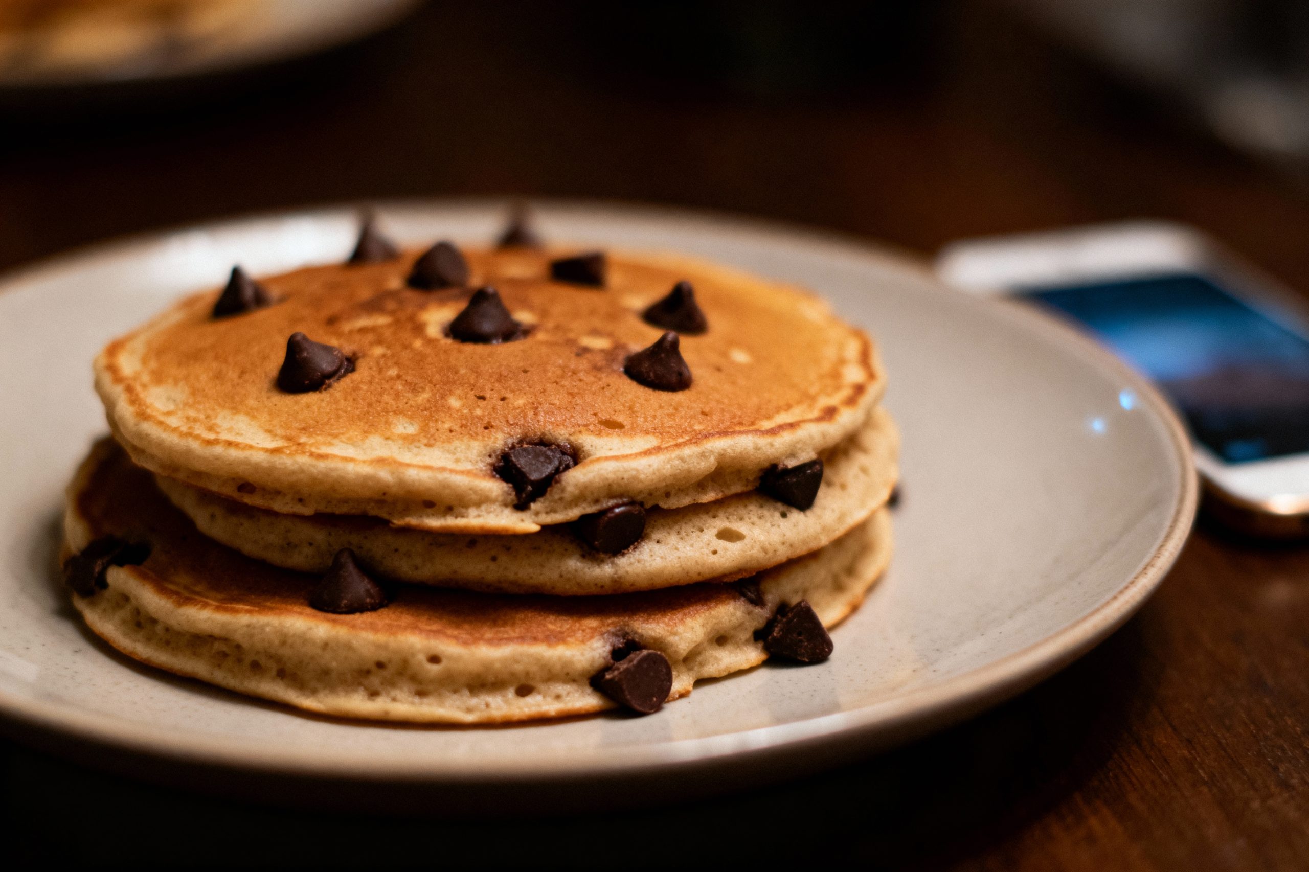 pancakes aux pépites de chocolat