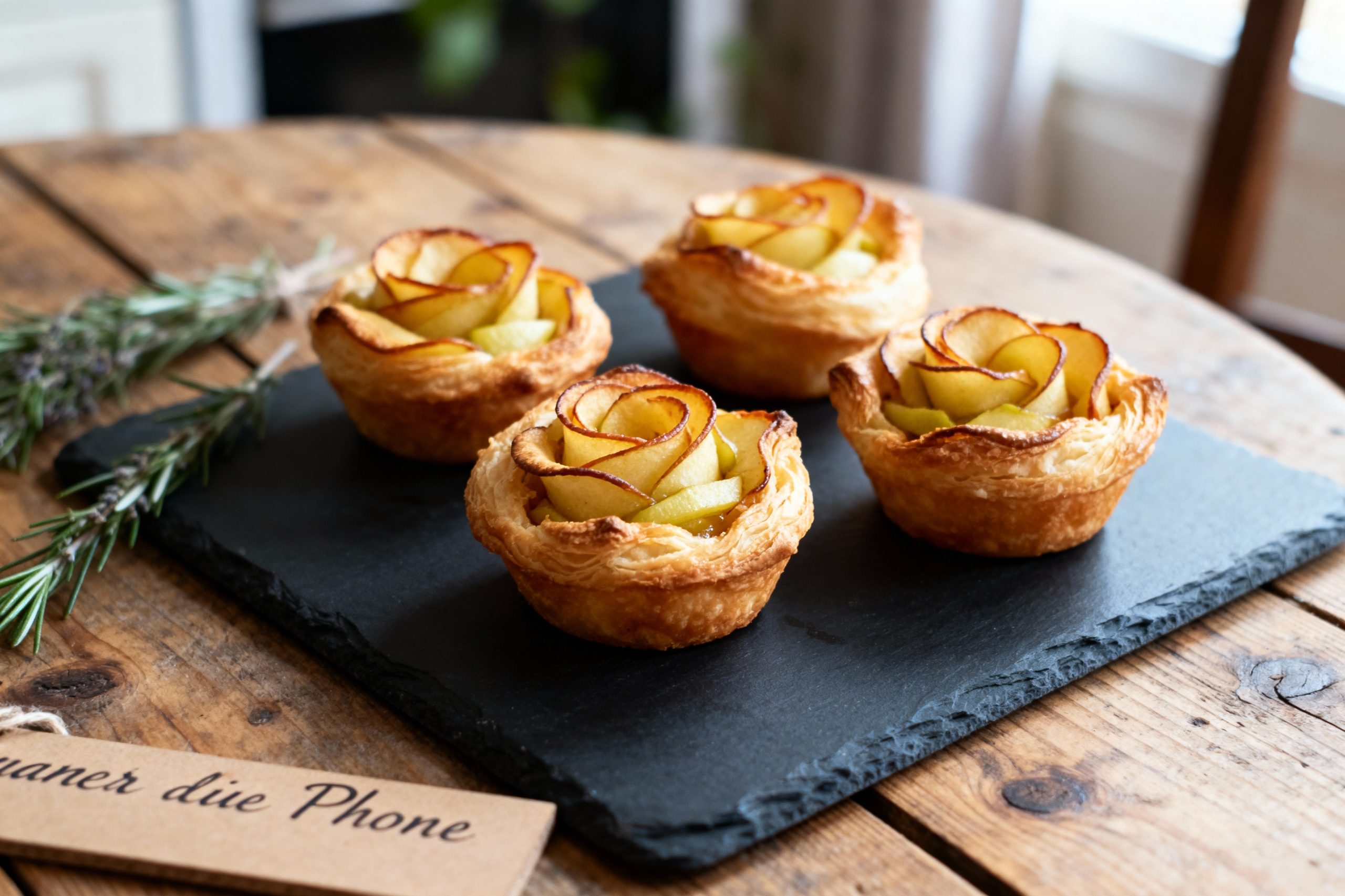 roses feuilletées aux pommes