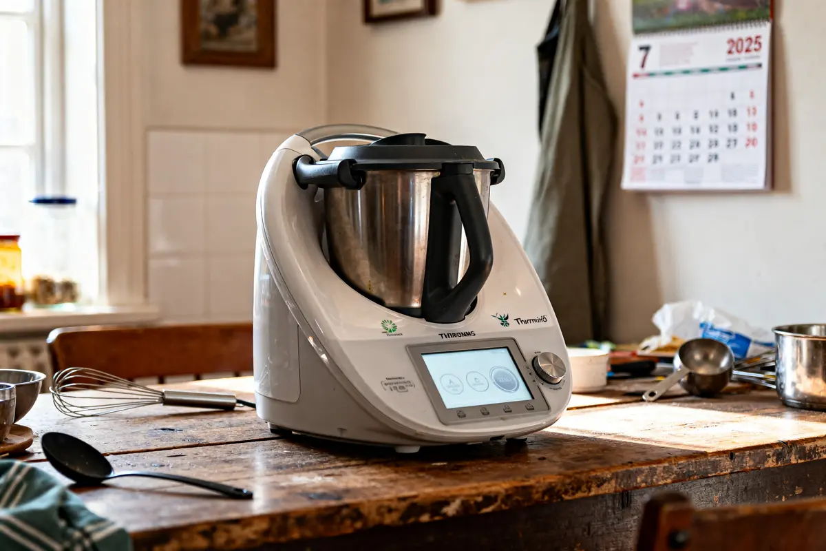 pexels-michal-pech-213601-757318 (1) Thermomix TM5 sur table cuisine avec calendrier indiquant date de sortie du nouveau Thermomix TM7