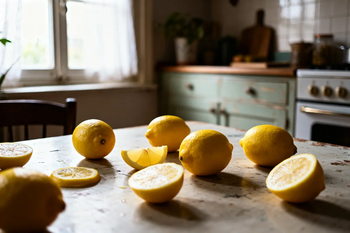Citron en excès sur une table de cuisine rustique trop de citron que faire