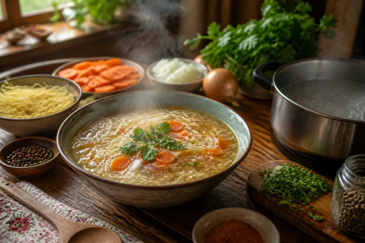 Soupe vermicelle de Grand-Mère : Recette rapide et savoureuse